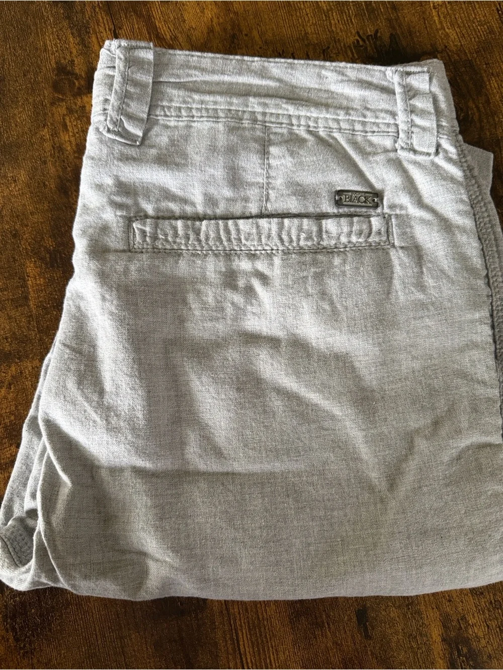 Buckle Black Men's Lightweight Casual Shorts — Light Gray 34”waist